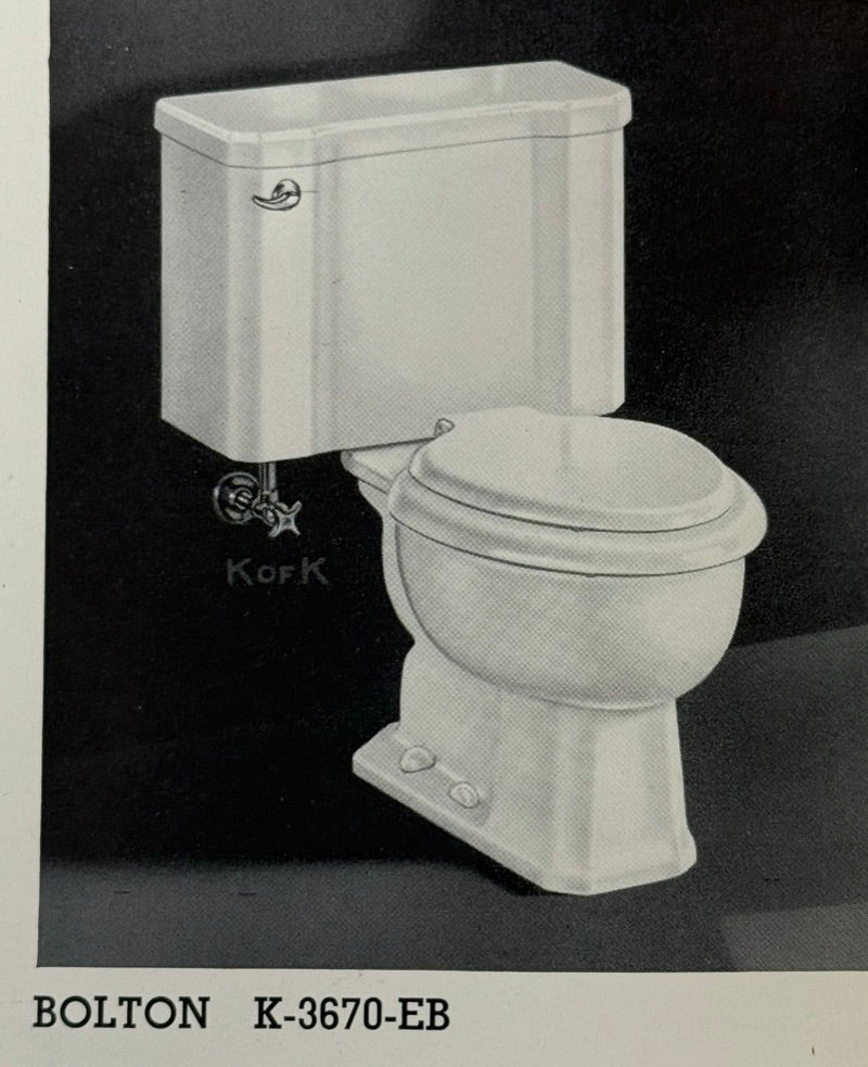 (WC-138) Kohler Bolton Cerulean Blue Toilet
