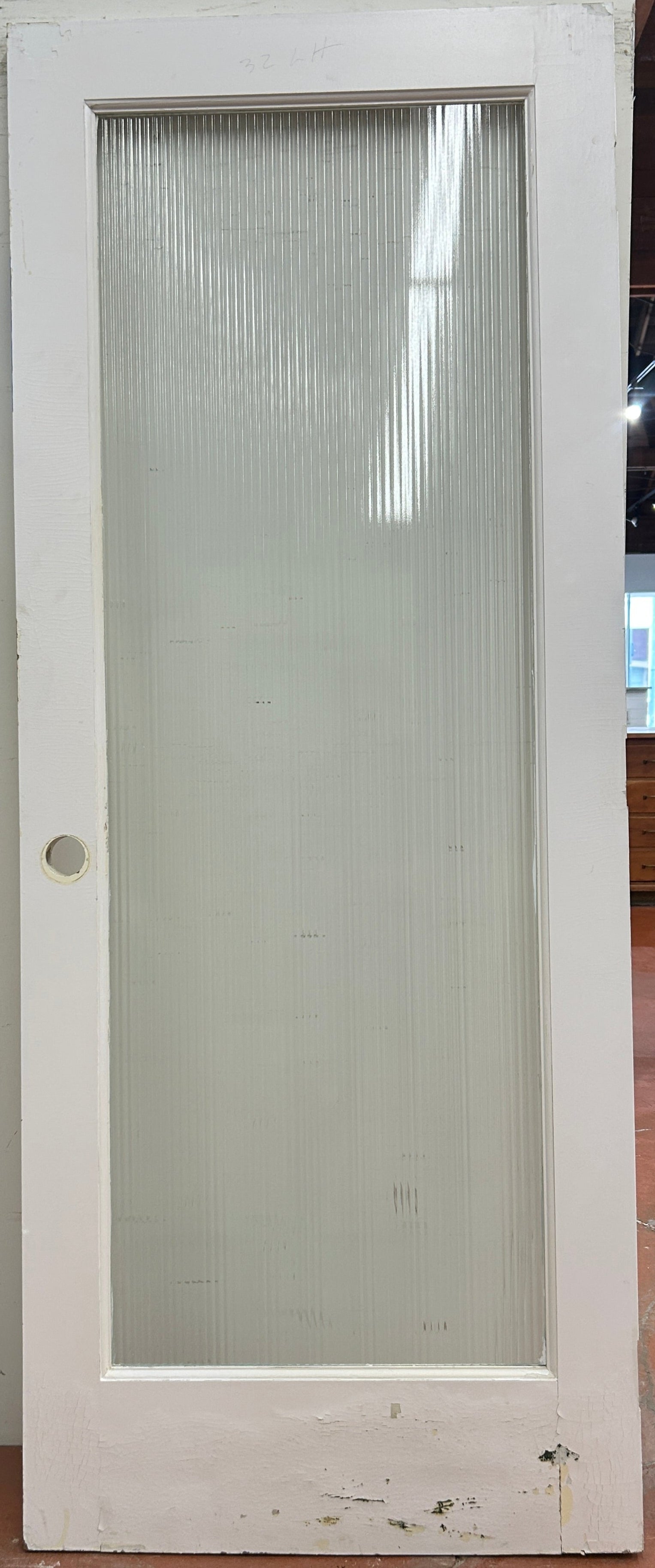 1-Light Ribbed-Glass French Door Single (FDS-257)