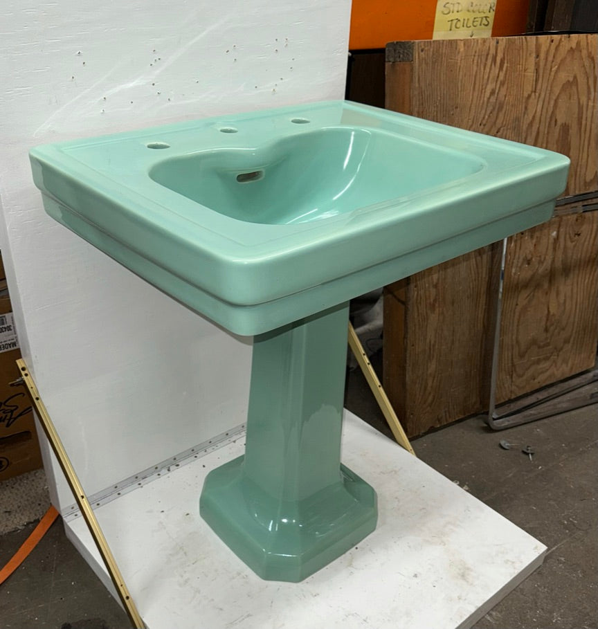 (SKZ-VBL.1) Ming Green Pedestal Sink