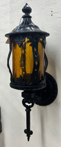 Amber-Shade Ext. Sconce (LT-681)