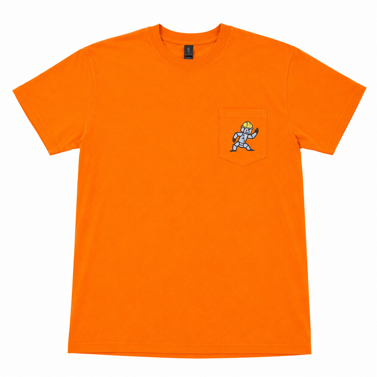 PAS- Orange Hard Hat Bolty Pocket Tee