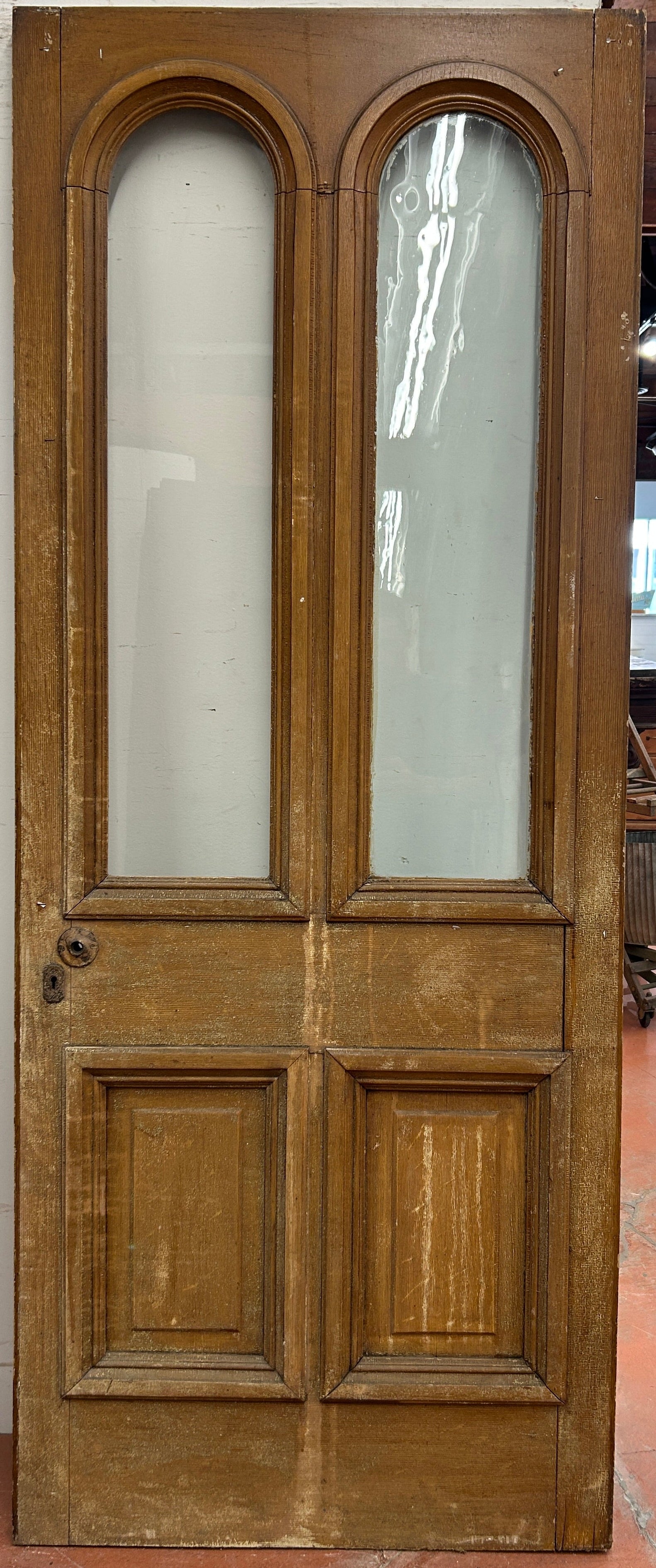 2-Light/ 2-Panel Back Door w/ Arched Glass (BD-419)
