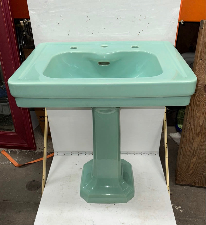 (SKZ-VBL.1) Ming Green Pedestal Sink