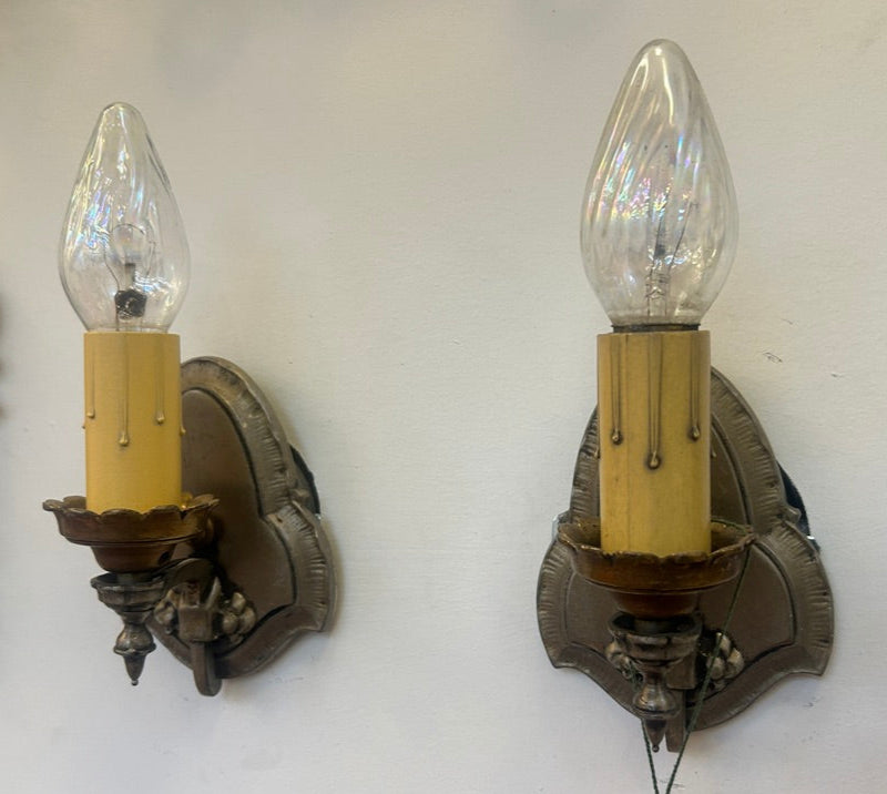 Sm. Nickel Sconce Pair (LT-839)