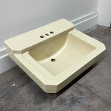 (SK-139) Pale Yellow Sink With Legs