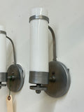 Cylindrical Sconce Pair w/ Metal Bases (LT-656)