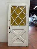 12-Light/ X-Panel Back Door w/ Amber Glass (BD-258)