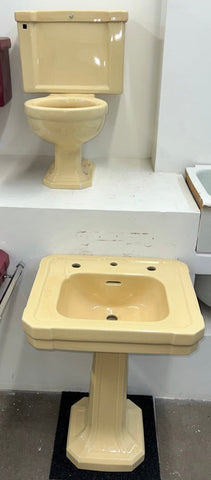 Am. Std. Sink & Toilet Set, Yellow (TS-113)