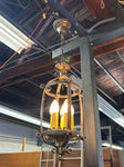 Five candle chandelier with cage [JAN18-47]