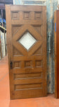 1-Light/ 12-Panel Entry Door, Oak w/ Bev. Glass (ED-293)