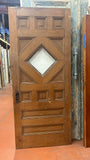 1-Light/ 12-Panel Entry Door, Oak w/ Bev. Glass (ED-293)