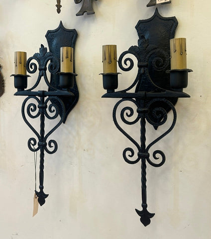 Scrolled Double Sconce Pair (LT-807)