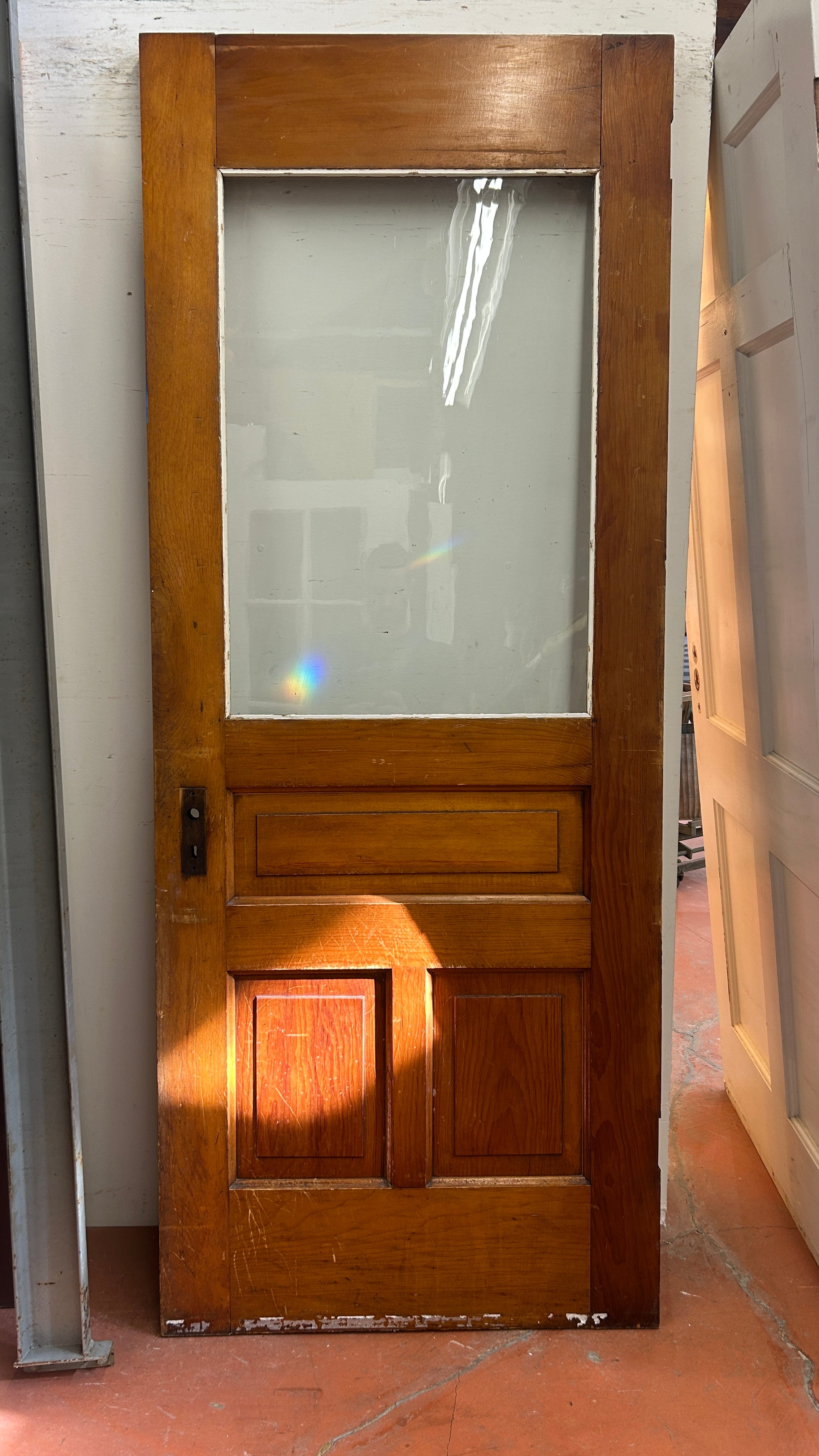 1-Light/ 3-Panel Back Door w/ Raised Detailing (BD-415)