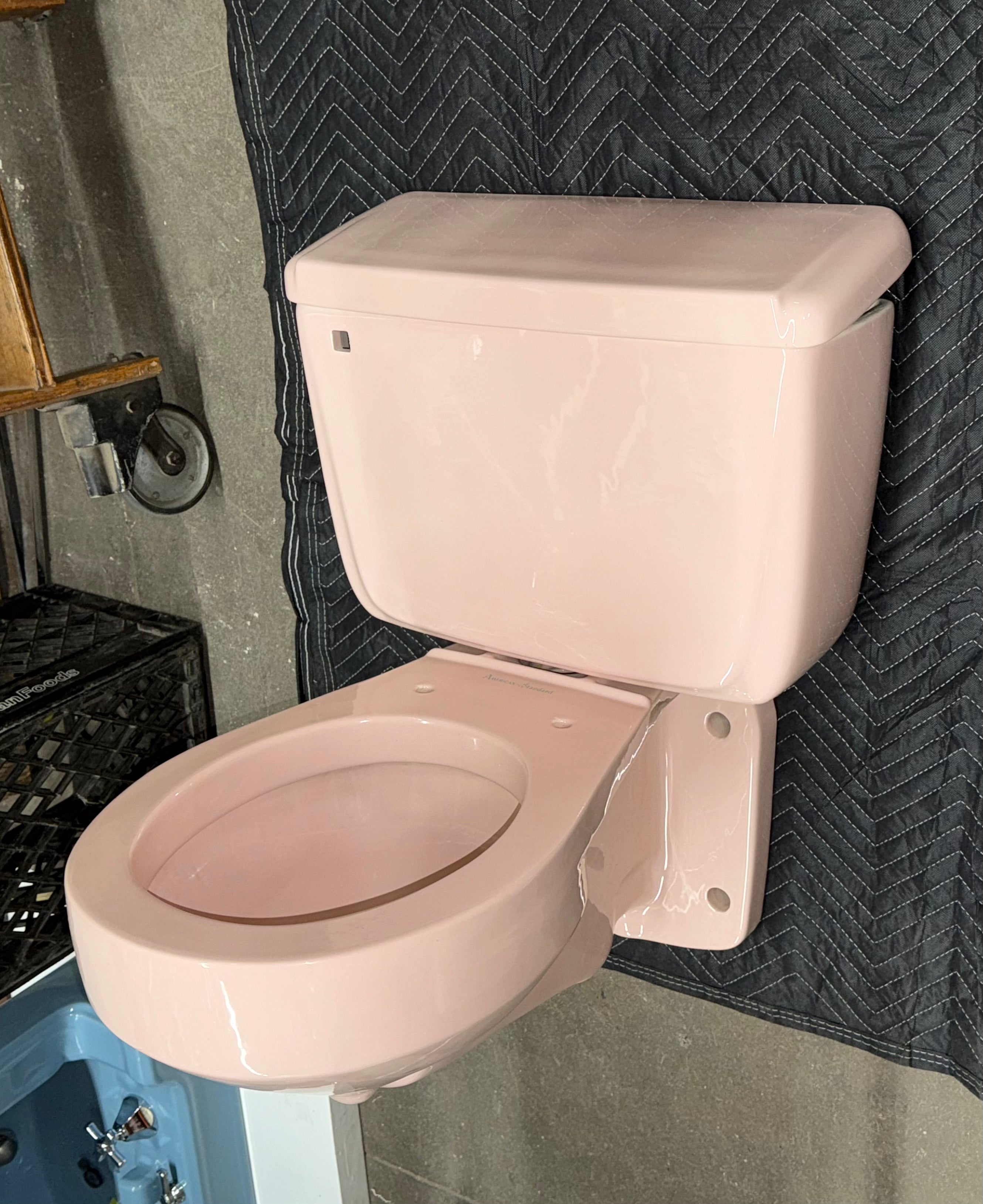 (WC-123) "Standard" Pink Wall Toilet
