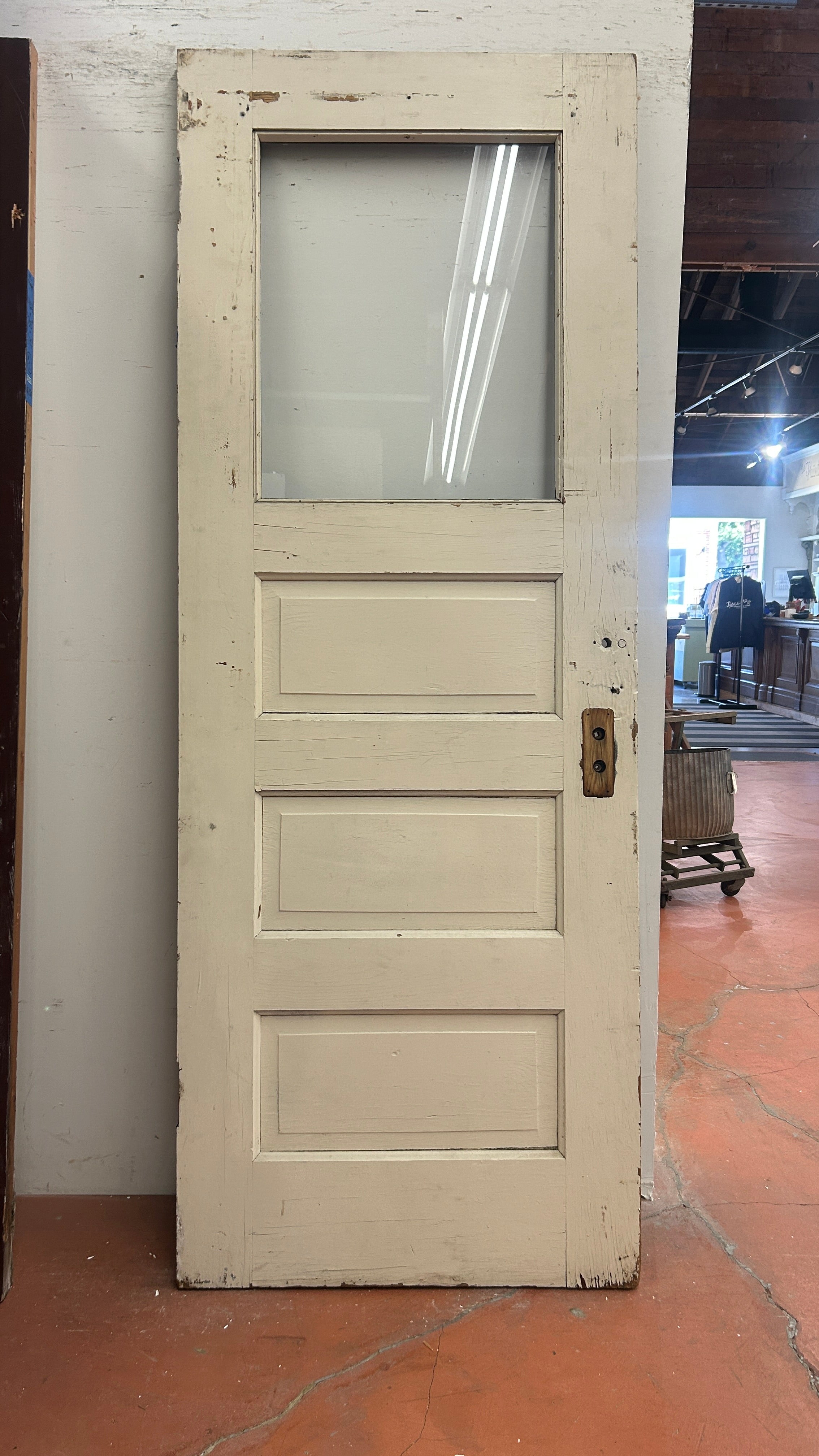1-Light/ 3-Panel Back Door w/ Raised Detailing (BD-413)