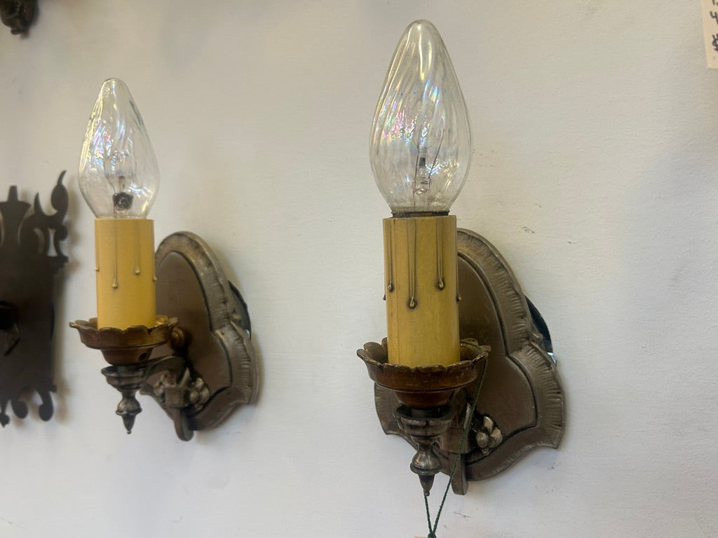 Sm. Nickel Sconce Pair (LT-839)