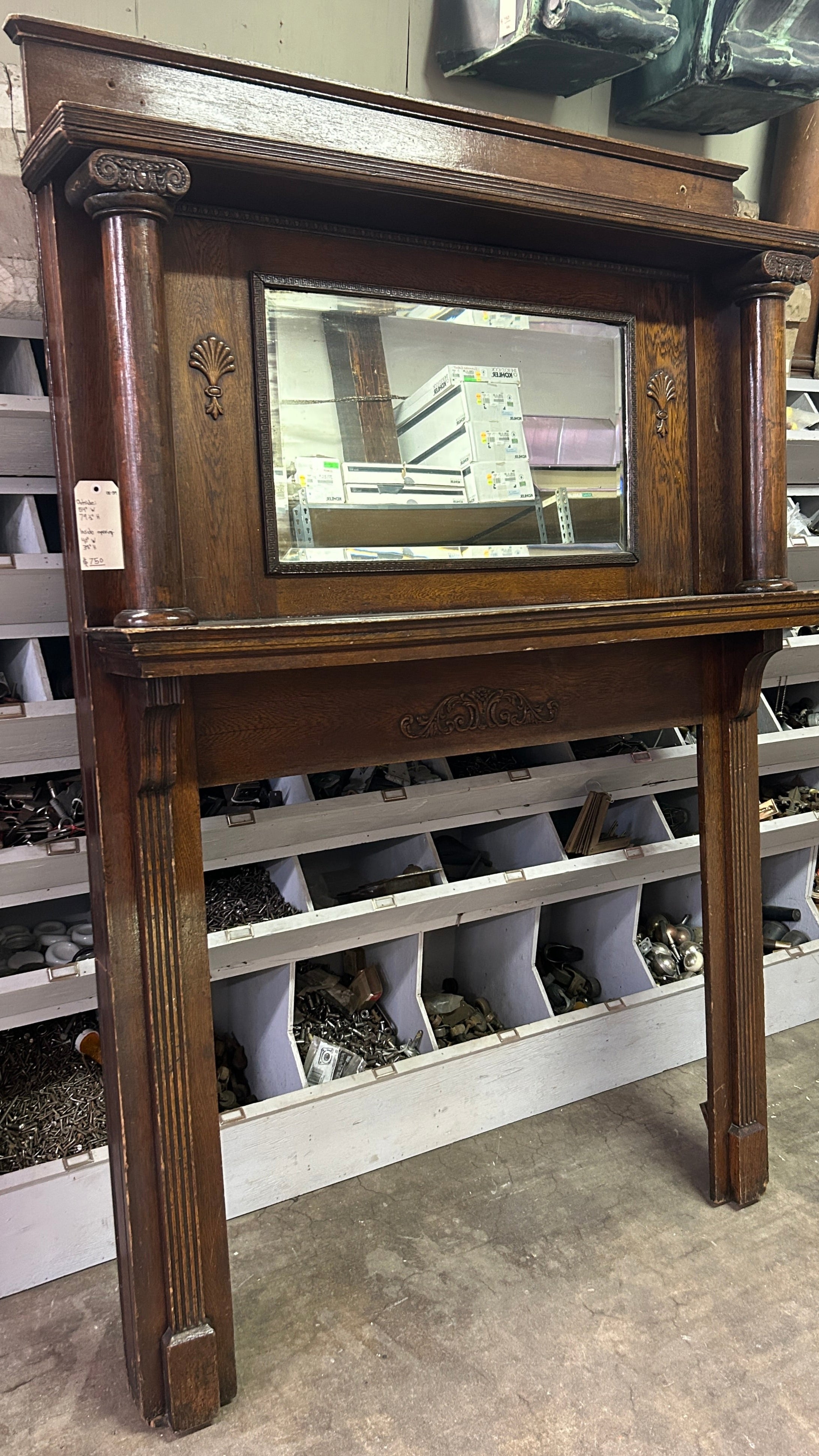 Oak Fireplace Surround (OE-59)