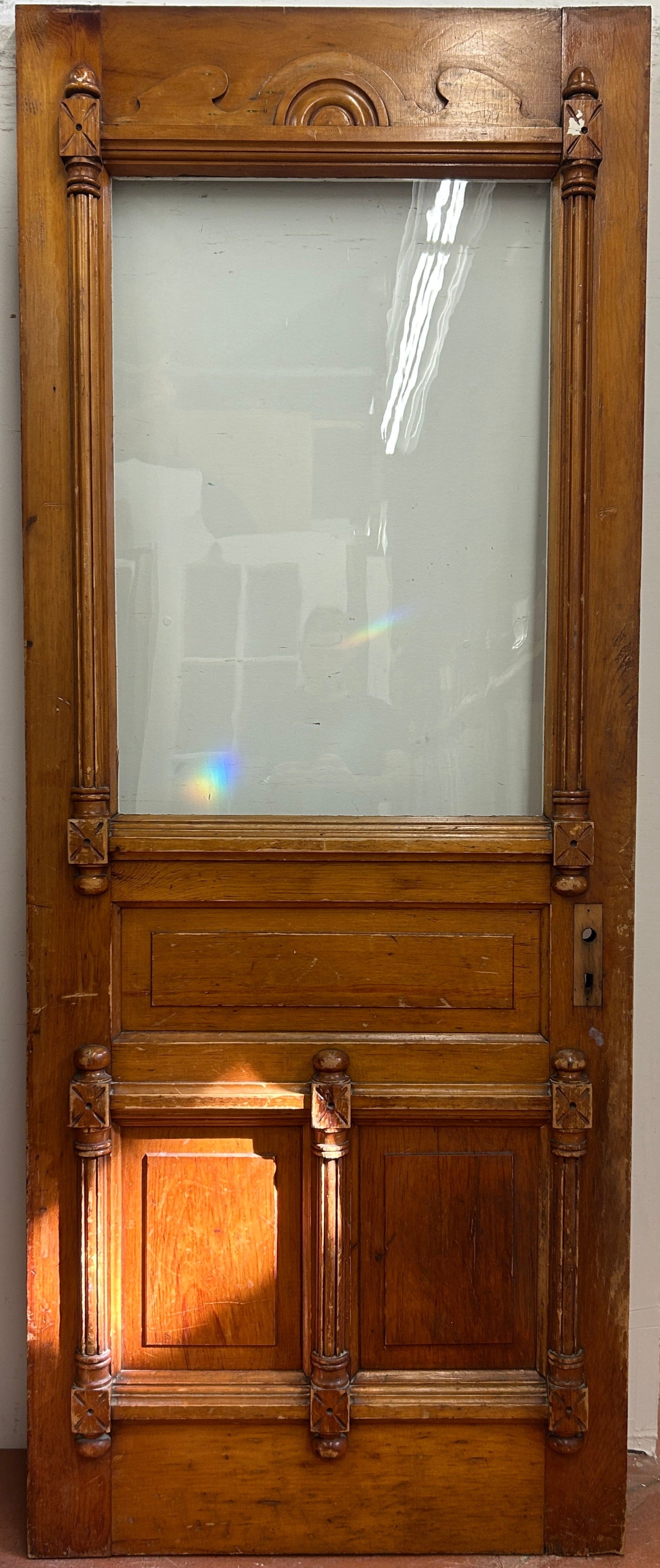 1-Light/ 3-Panel Back Door w/ Raised Detailing (BD-415)