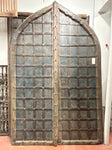 Pointed-Arch Door Pair w/ Metalwork Detailing (XD-35173)