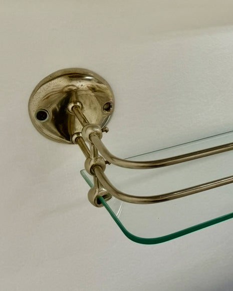 (BA-115) Nickel/Glass Shelf