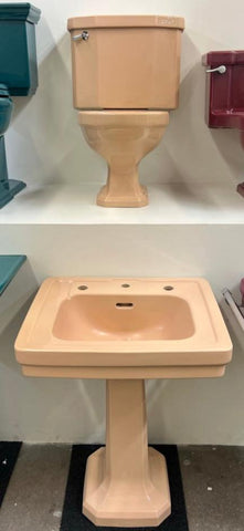 Am. Std. Sink & Toilet Set, 'Persian Sand' (TS-114)