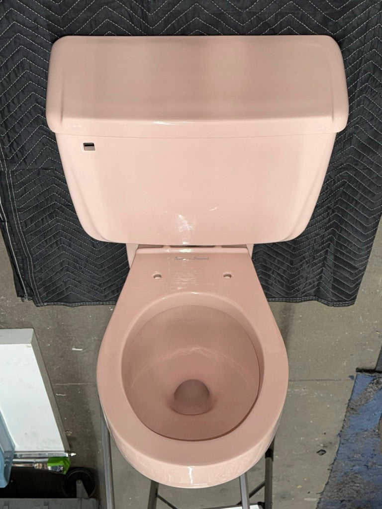 (WC-123) "Standard" Pink Wall Toilet
