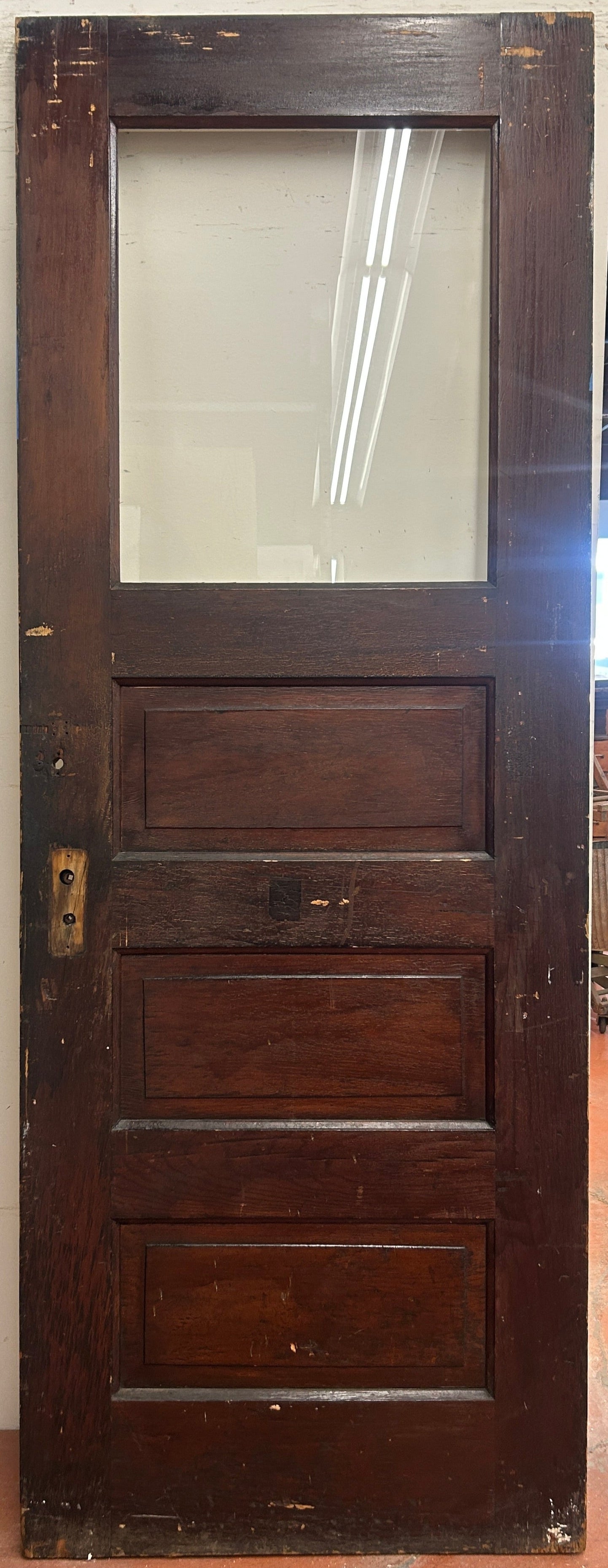 1-Light/ 3-Panel Back Door w/ Raised Detailing (BD-413)