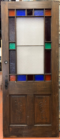 17-Light Stained Glass Door (ED-296)