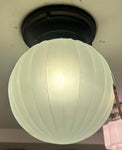 Frosted 'Melon' Shade Ceiling Mount Fixture (LT-779)