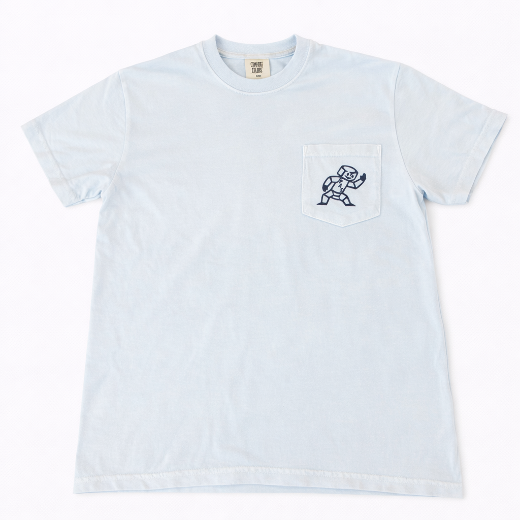 PAS - Light Blue Bolty Pocket Tee