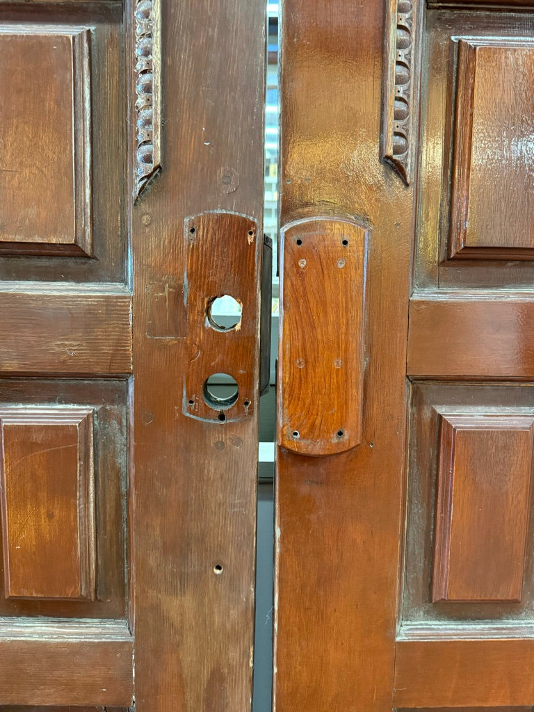 (XD-126) Entry Door/Colored Glass