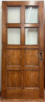 Entry Door with Four Lites and Four Flat Panels (ED-284)