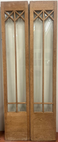 10-Light Beveled Glass Sidelight Pair, Oak (SL-15)