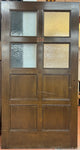 Entry Door with Four Lites and Four Flat Panels (ED-285)