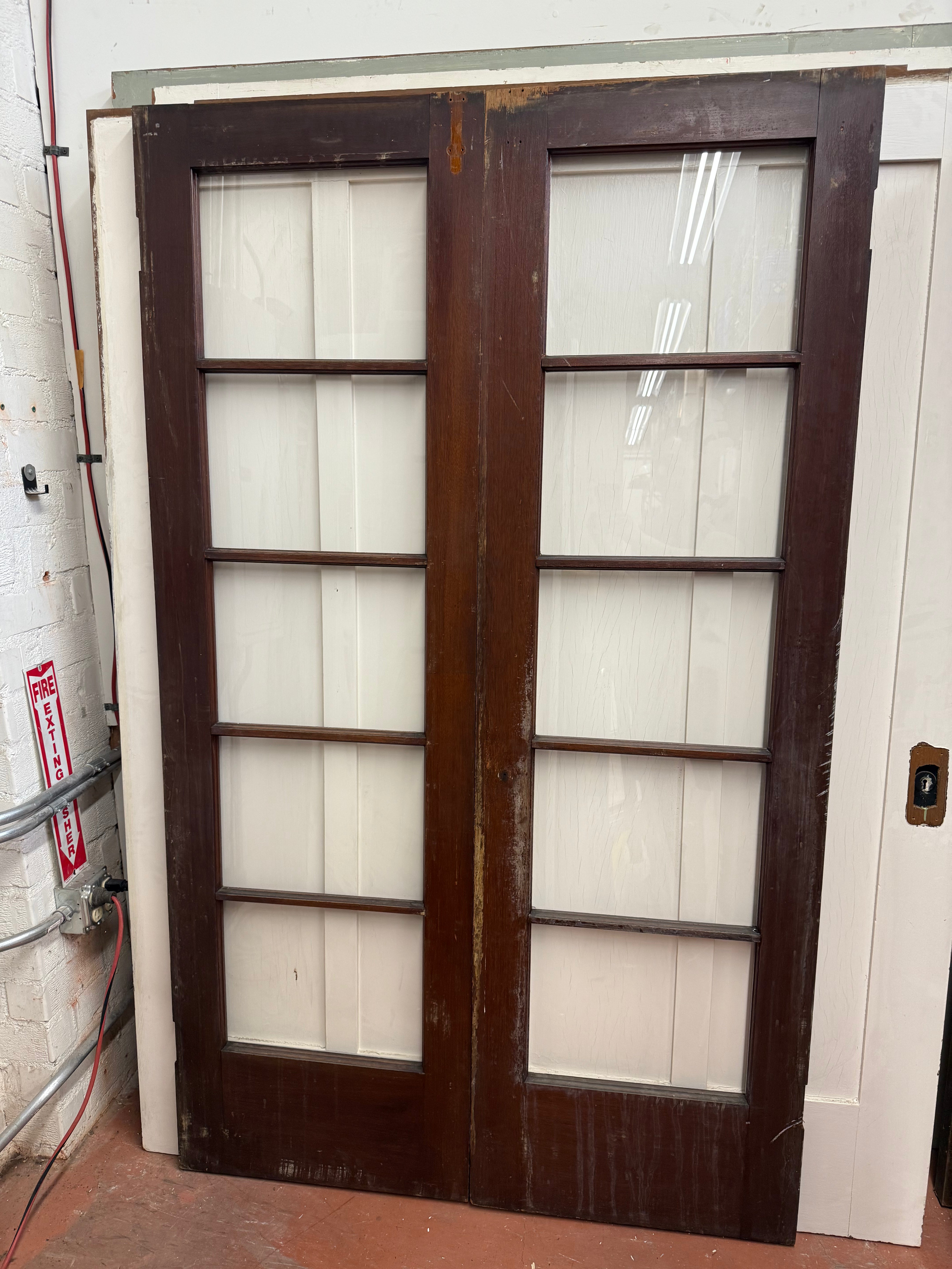 5-Light Mahogany Rabbeted Pair (FDP-291) A