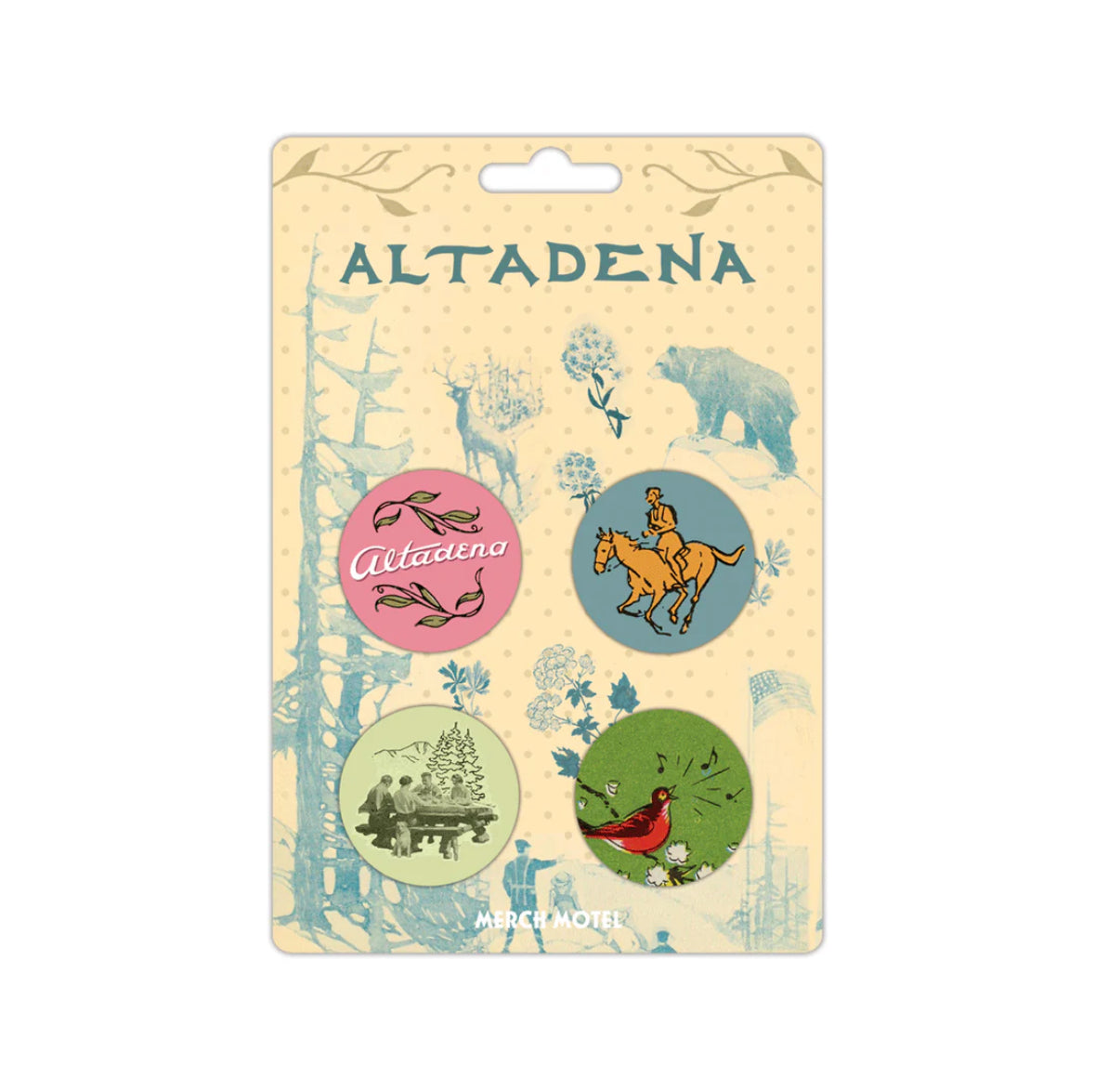 Merch Motel - Altadena Button Pack