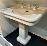 Crane 'Nova' Pedestal Sink - White