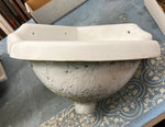 Cast-Iron Corner Sink, White (SK-108)