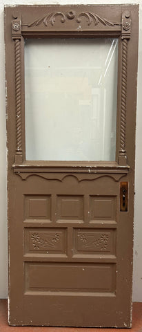 1-Light/ 6-Panel Entry Door w/ Detailing (ED-231)