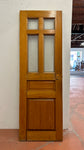 4-Light/ 2-Panel Oak Door w/ Starburst Glass (XD-63)