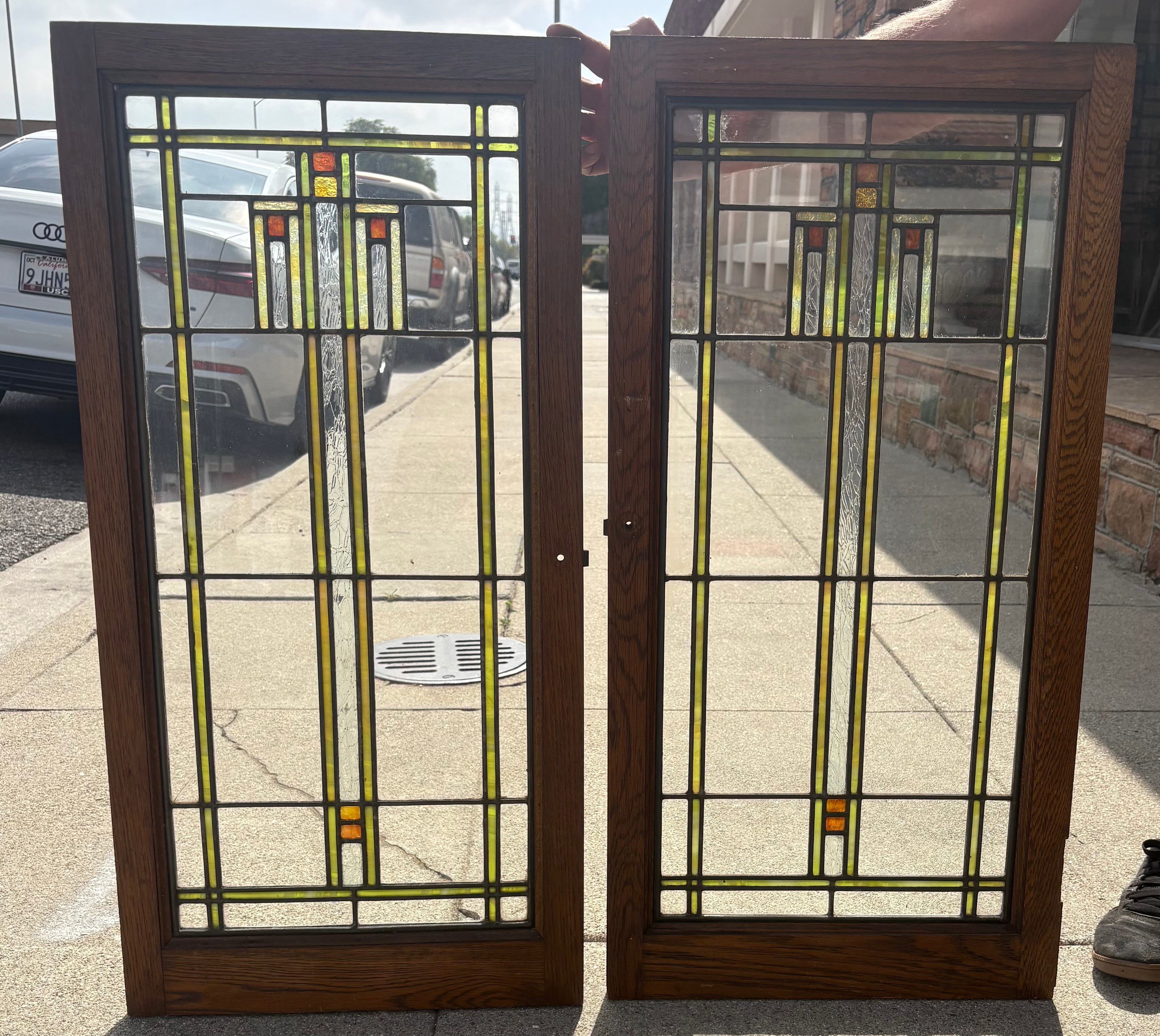 Stained Glass Window Pair  [SG-286]