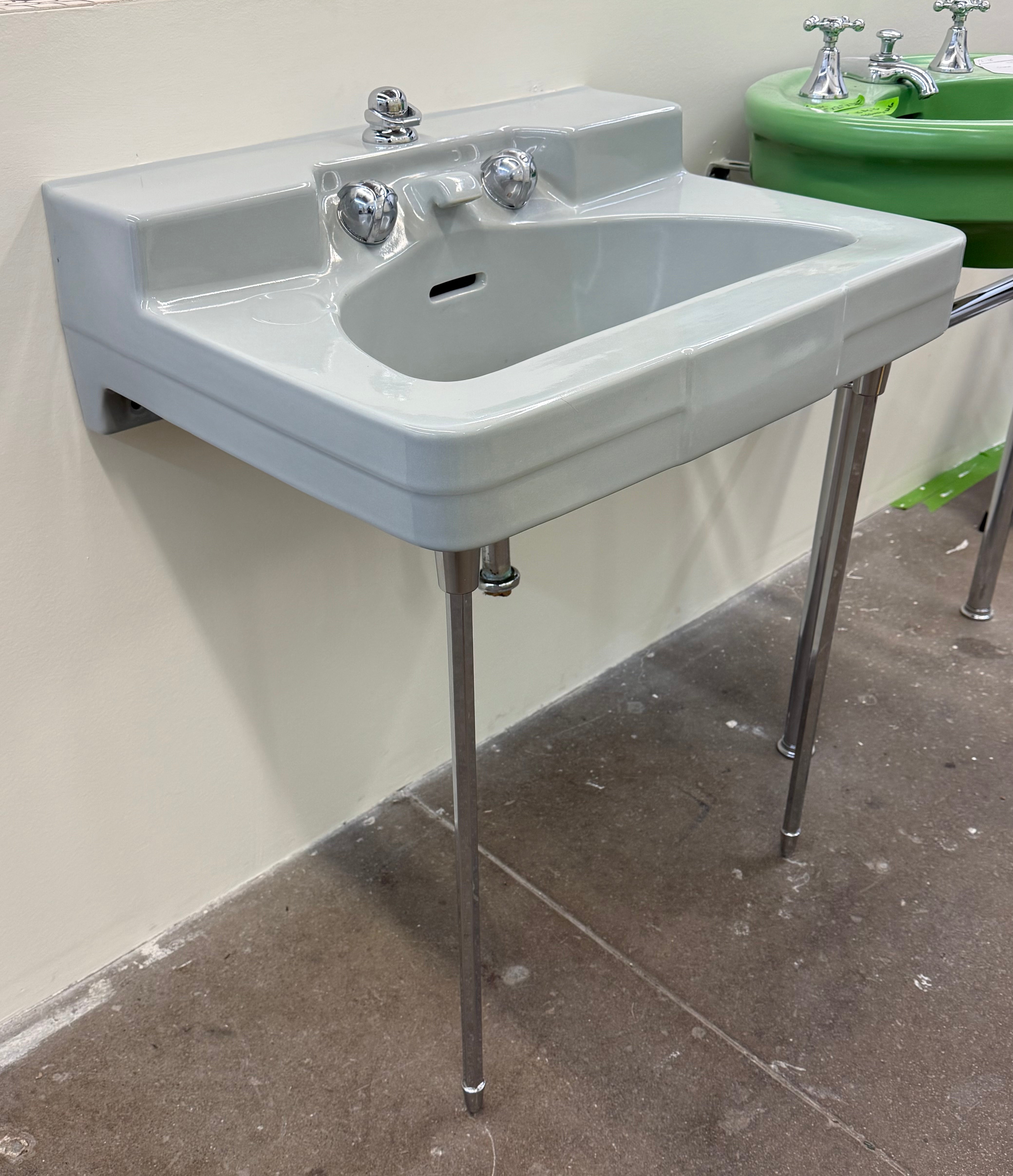 (TS-120) Grey Toilet and Sink set