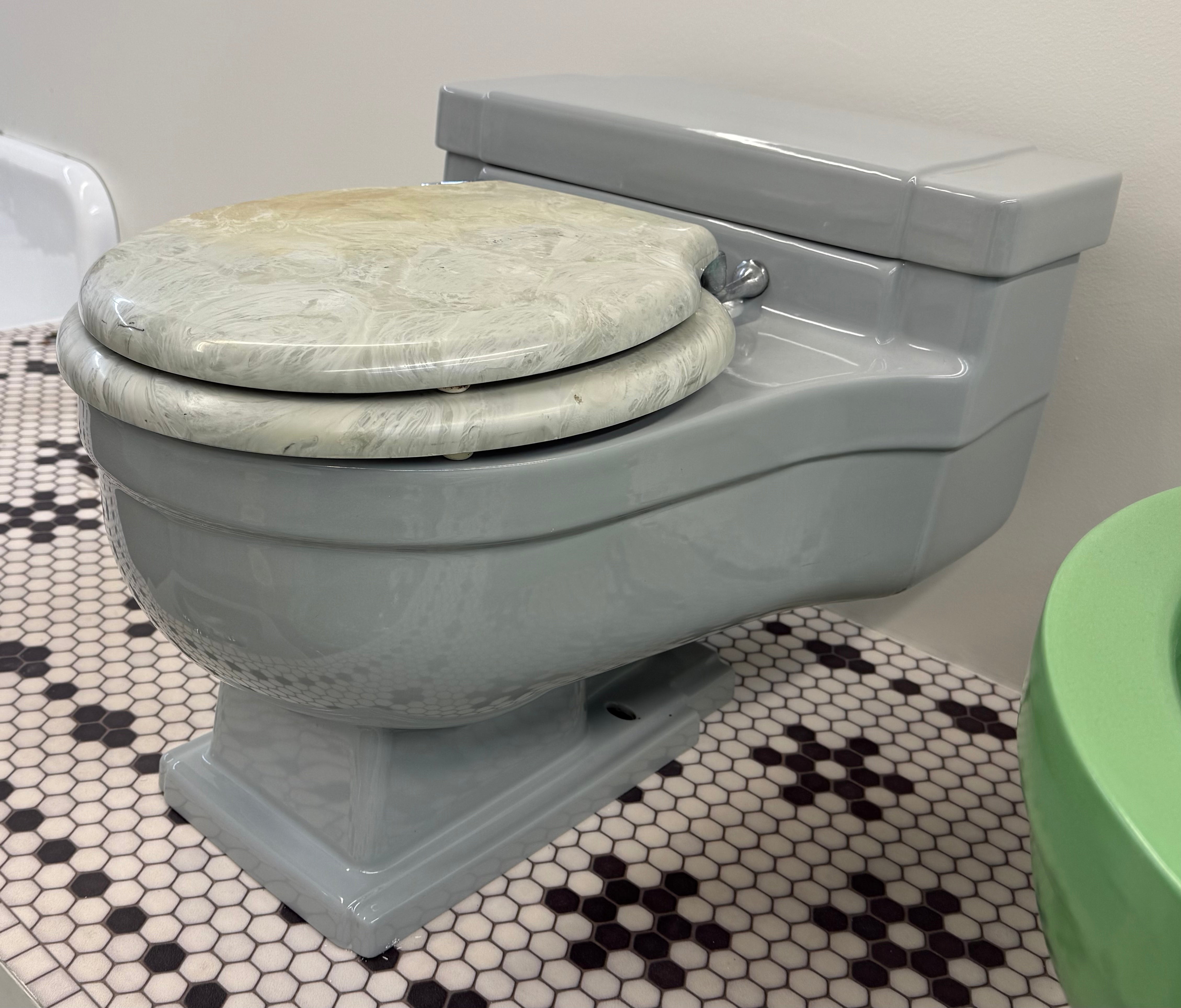 (TS-120) Grey Toilet and Sink set