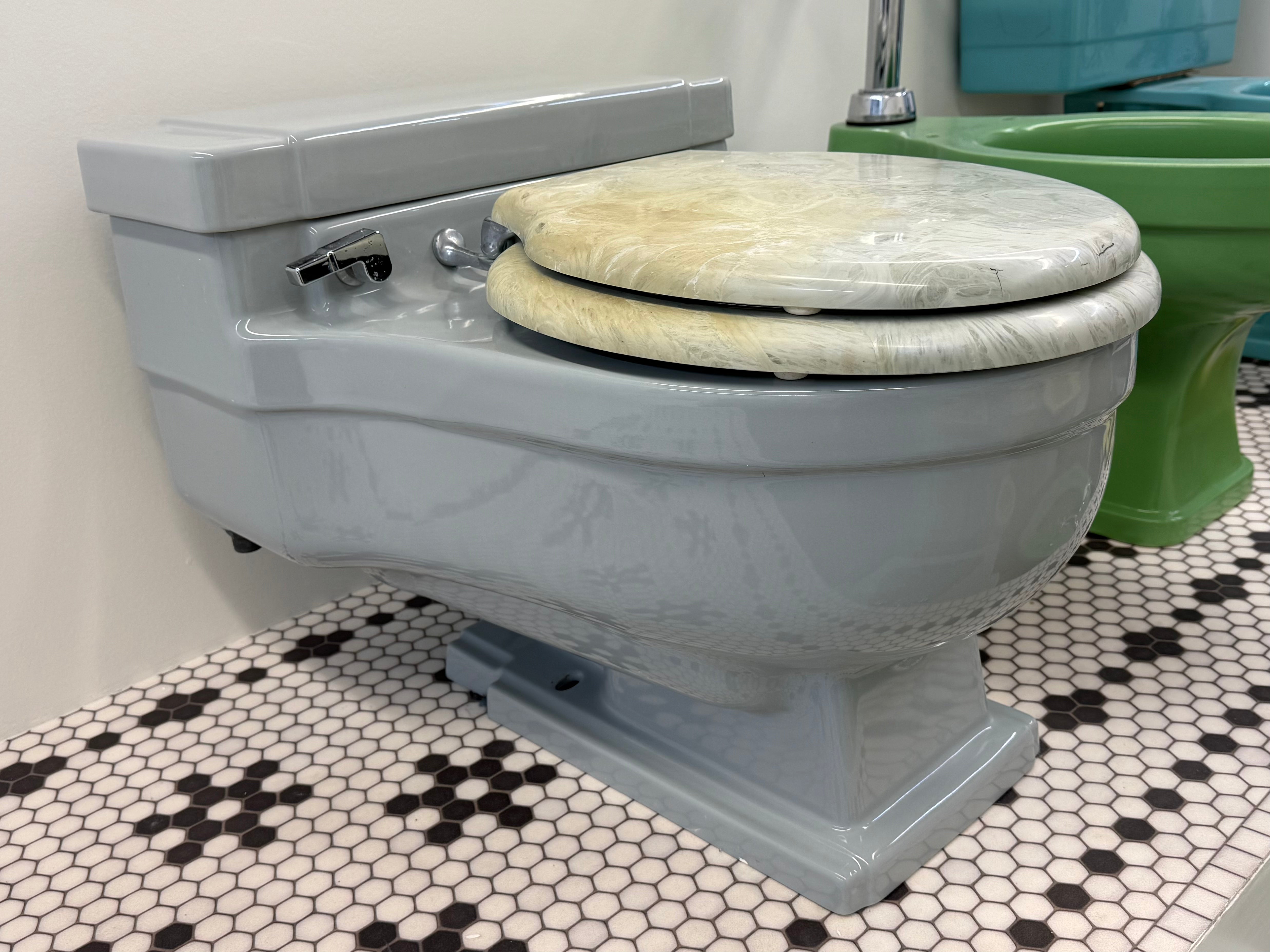 (TS-120) Grey Toilet and Sink set