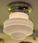 Ribbed Ceiling Mount w/ Nickel Fitter (LT-576)