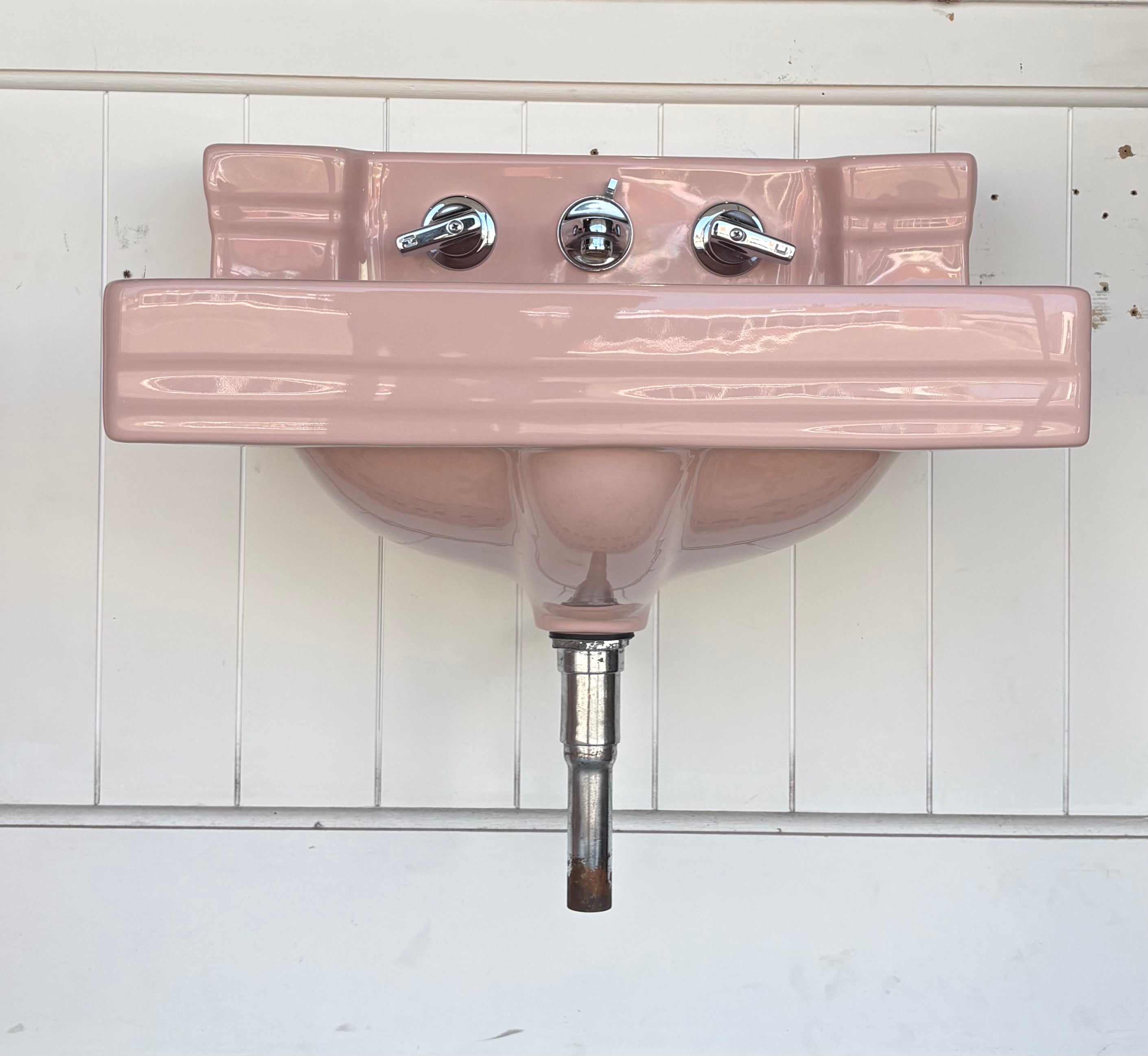 (TS-125) Pink Toilet and Sink set