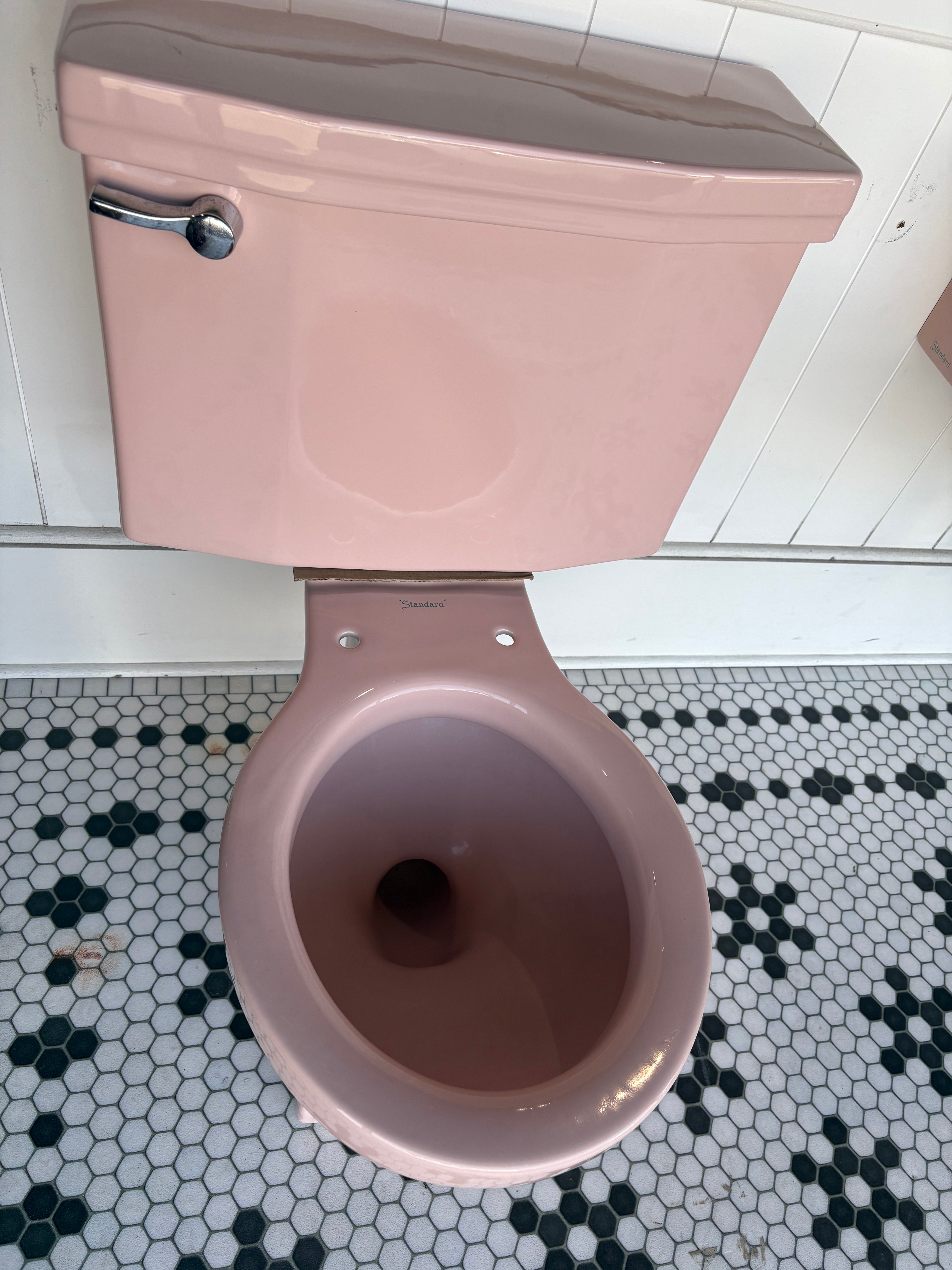 (TS-125) Pink Toilet and Sink set