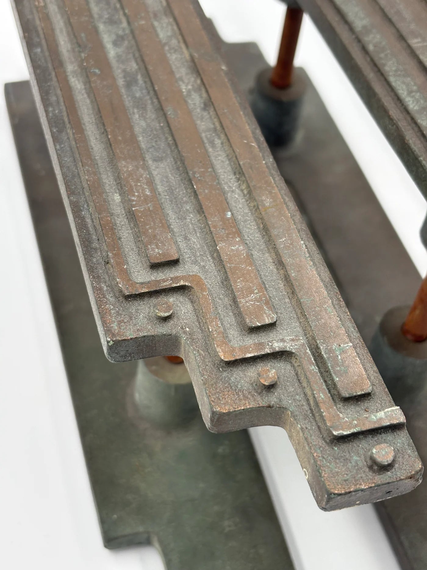 Bronze Deco Door Pull Pair (OE-73)