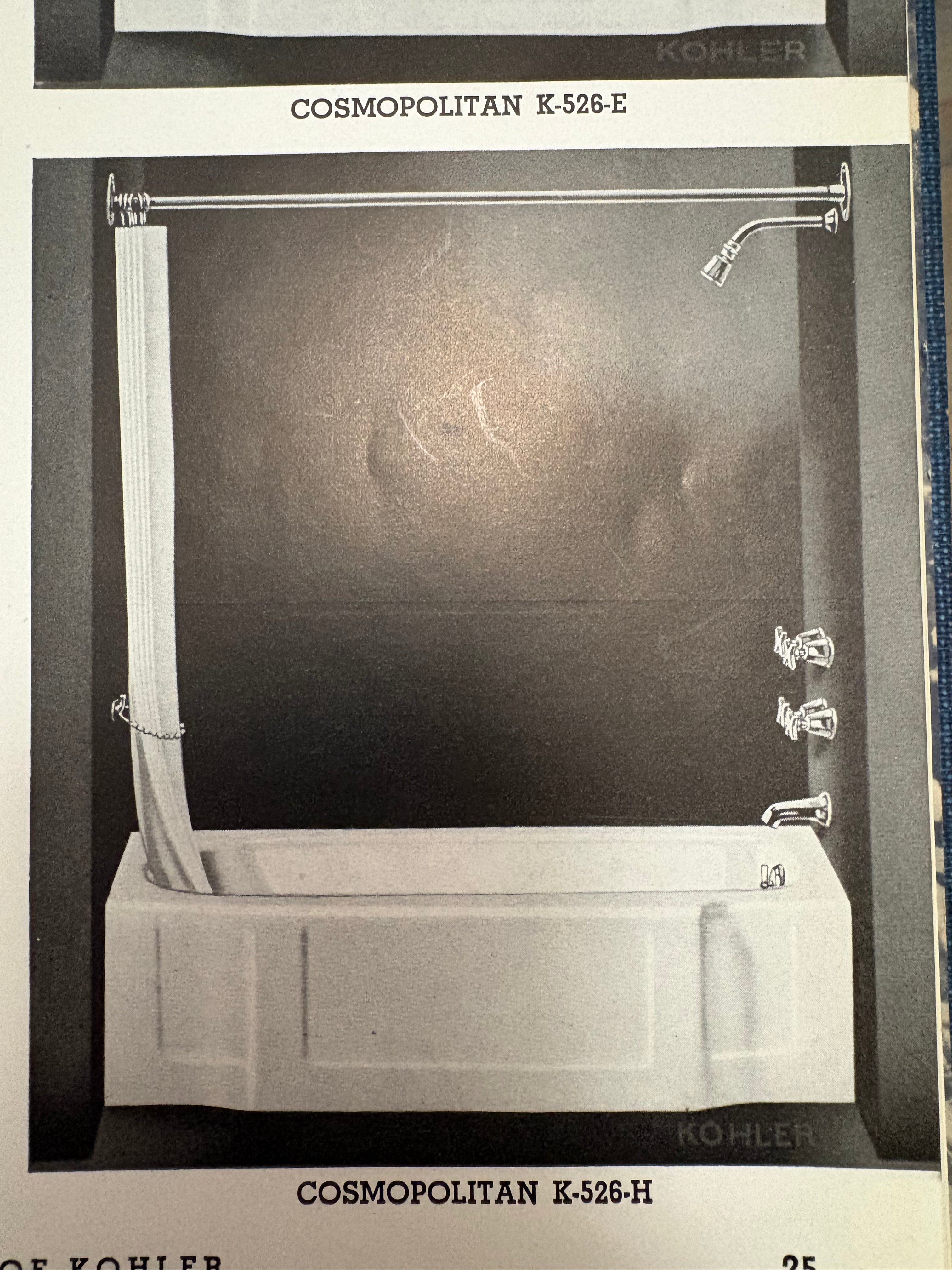 White Kohler Cosmopolitan Alcove Tub (TB-209)