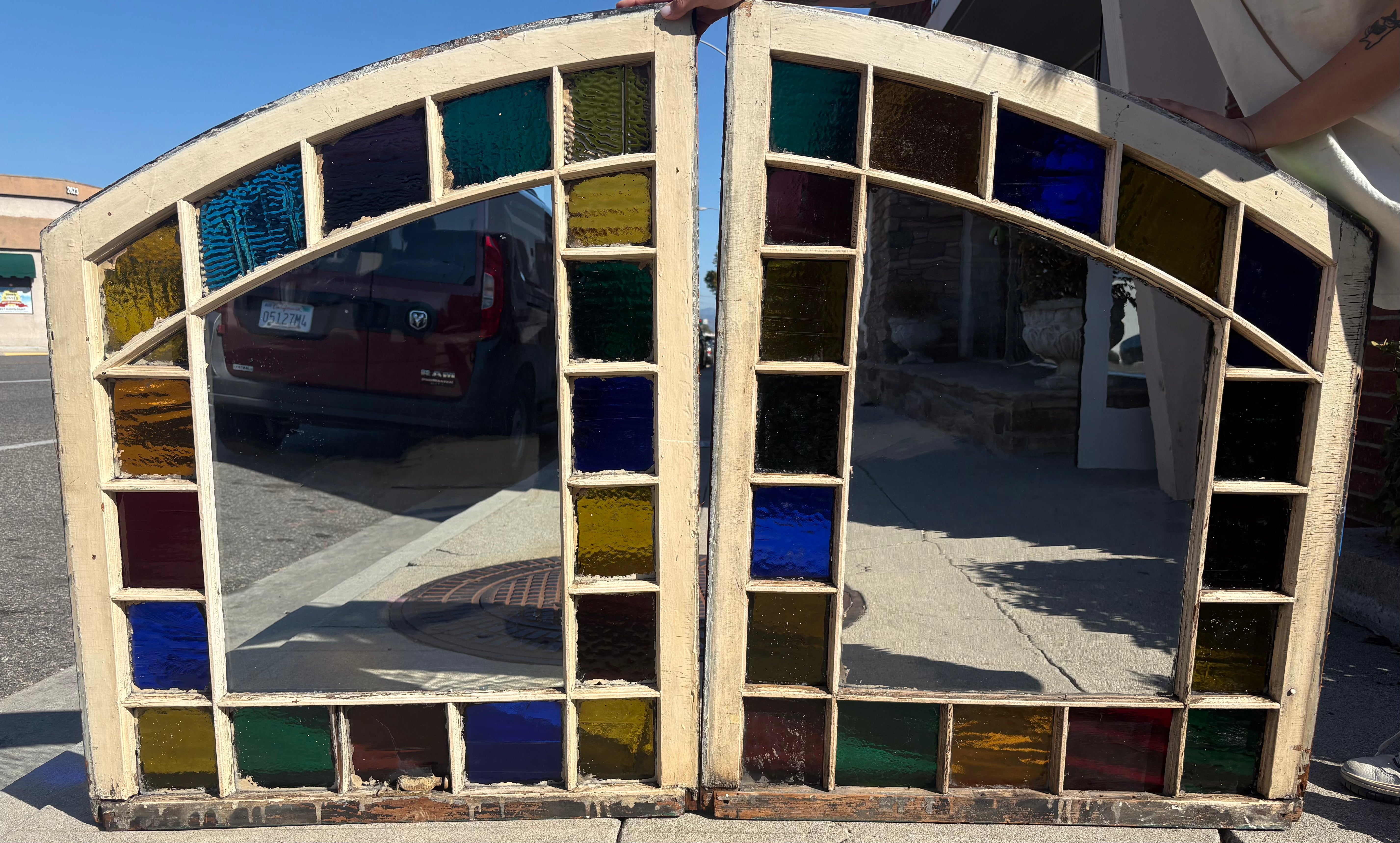 Stained Glass Window Pair  [SG-303]